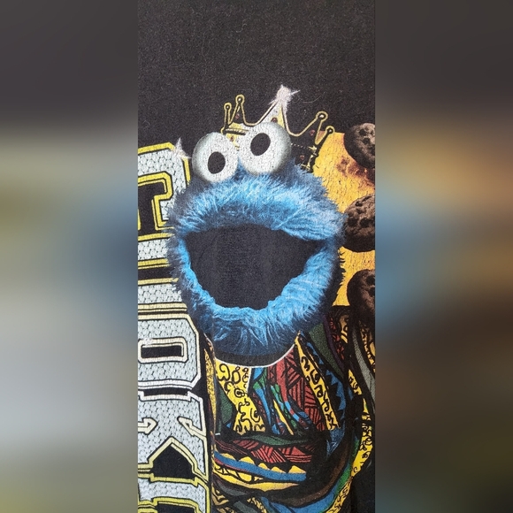 Sesame Street Cookie Monster t-shirt black tee - Picture 2 of 4
